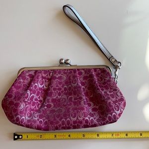 Coach Kisslock Wristlet/Clutch